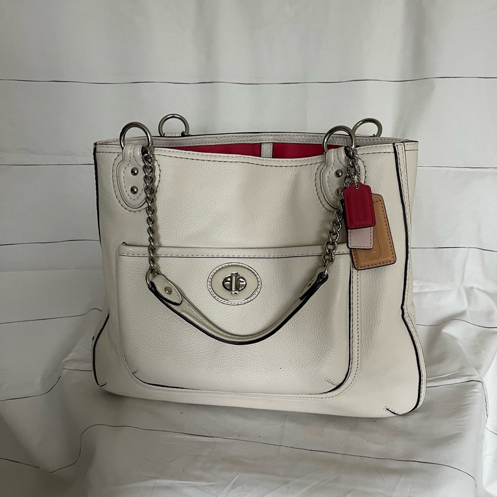 Coach Womens White Handbag